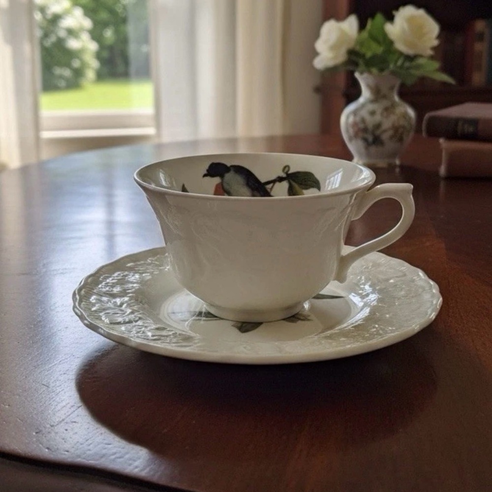 Alfred Meakin Audubon Birds of America Tea Cup & Saucer Set | Bird Lover Gift